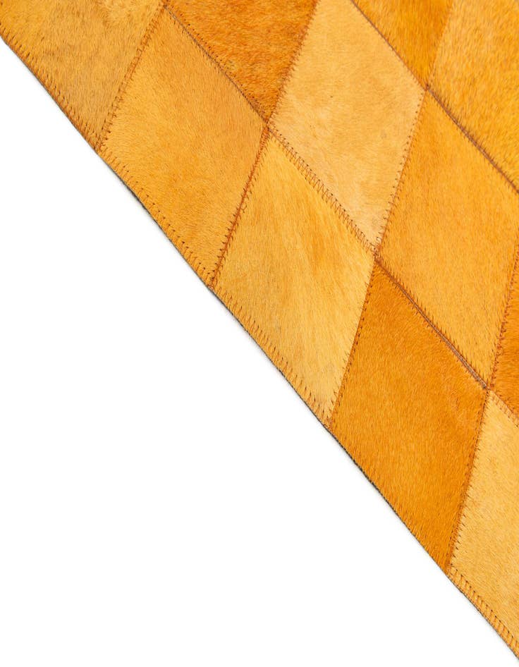 Detail image of  5' 1 x 7' 11 Cowhide Stocks Rug