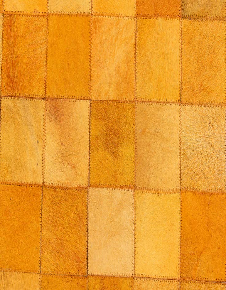 Detail image of  5' 1 x 7' 11 Cowhide Stocks Rug