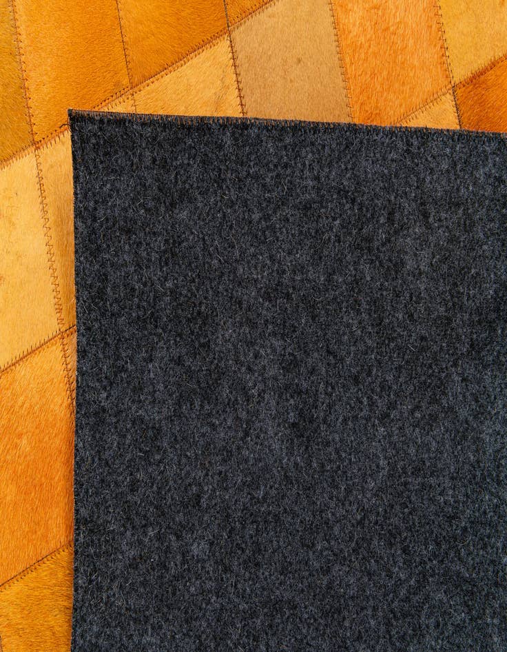 Detail image of  5' 1 x 7' 11 Cowhide Stocks Rug