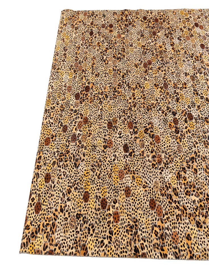 Detail image of  5' x 8' Cowhide Stocks Rug