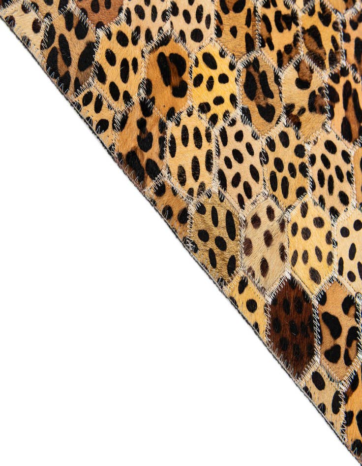 Detail image of  5' x 8' Cowhide Stocks Rug