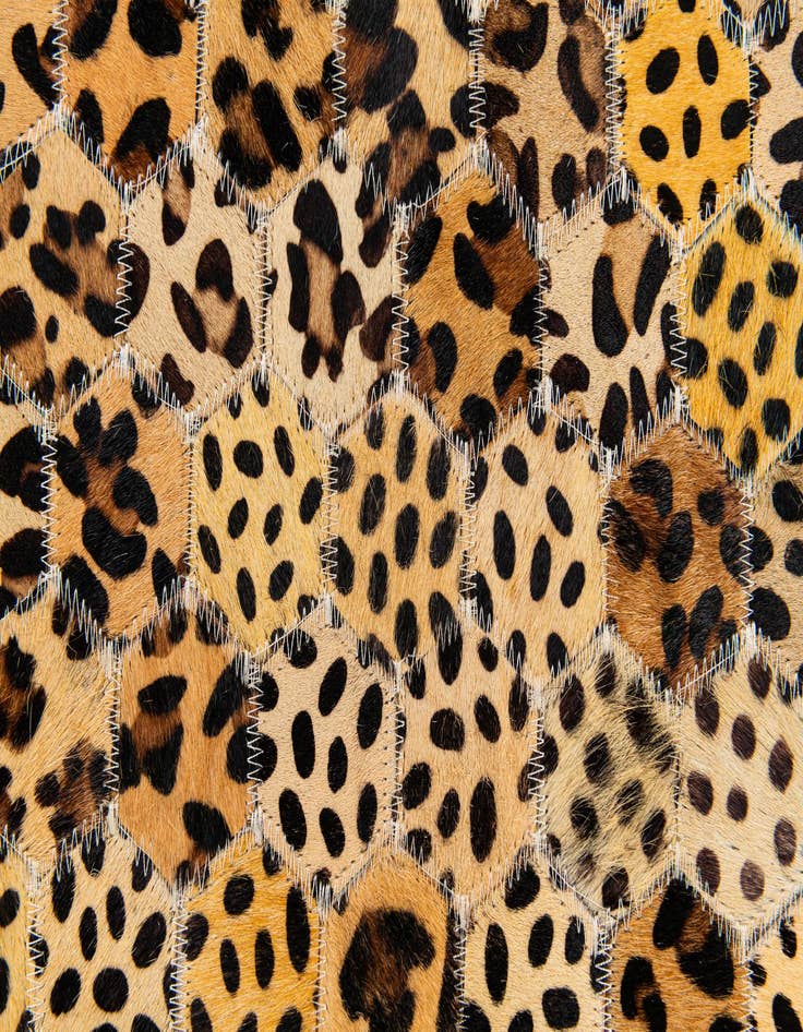 Detail image of  5' x 8' Cowhide Stocks Rug