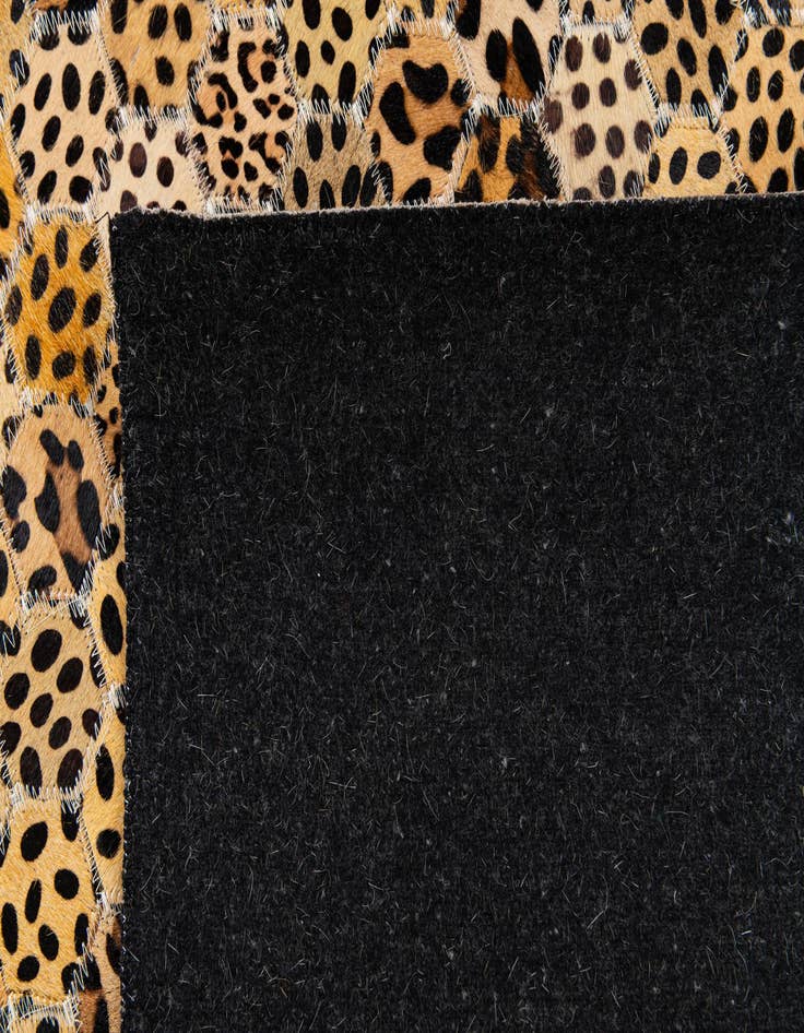 Detail image of  5' x 8' Cowhide Stocks Rug