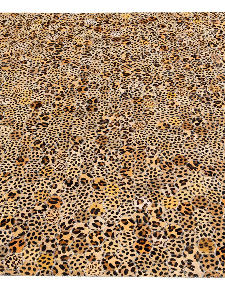 Detail image of  5' x 7' 11 Cowhide Stocks Rug