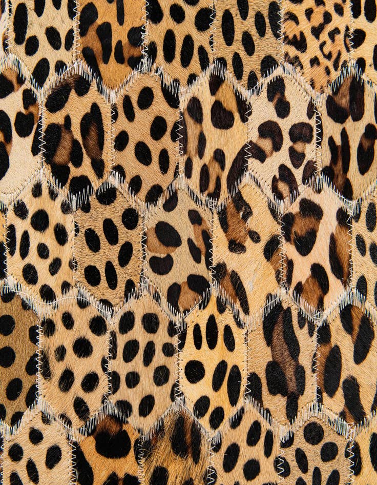Detail image of  5' x 7' 11 Cowhide Stocks Rug