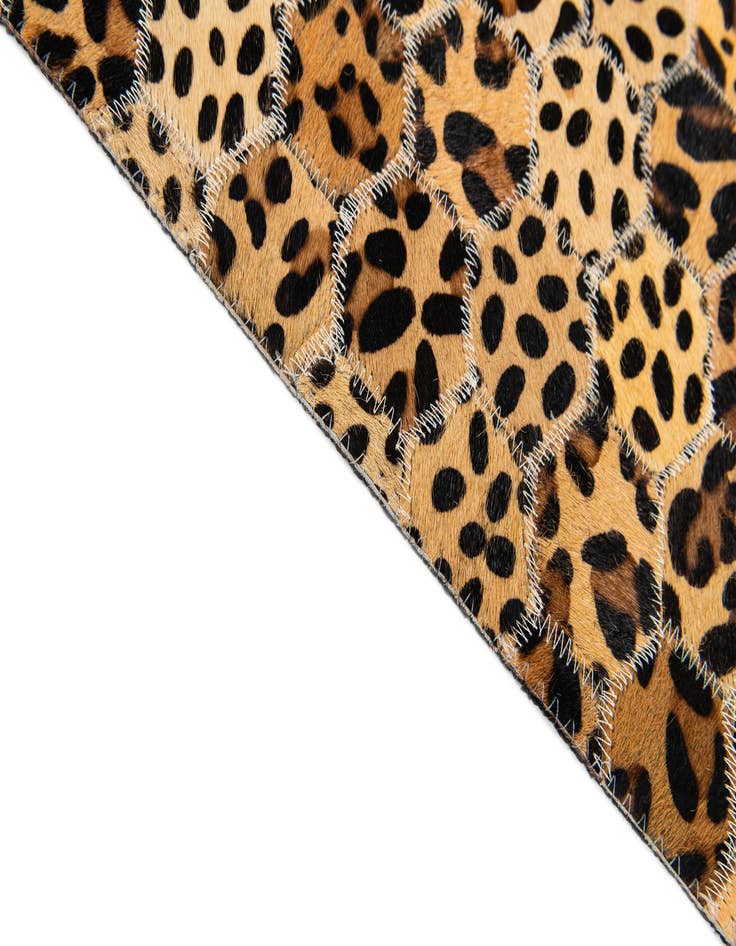 Detail image of  5' x 7' 11 Cowhide Stocks Rug