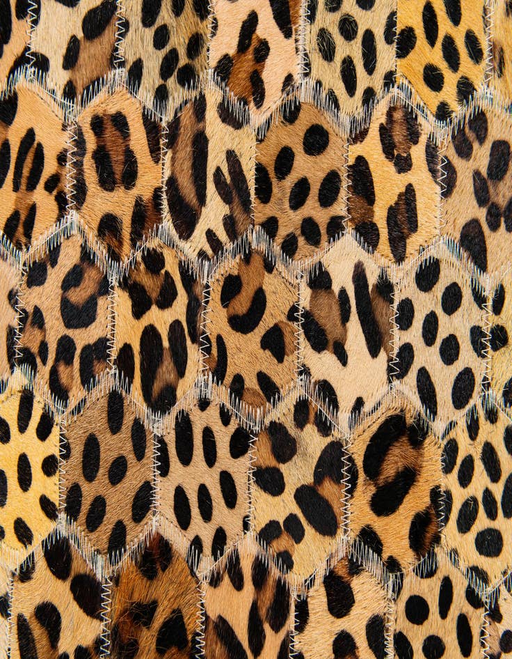 Detail image of  5' x 7' 11 Cowhide Stocks Rug