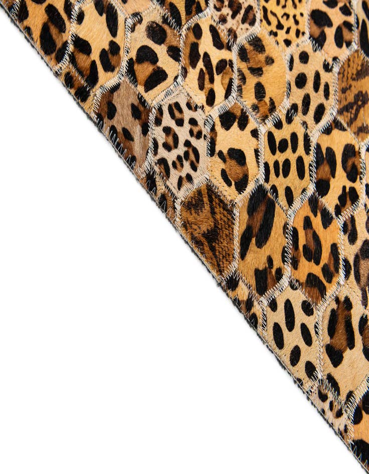 Detail image of  5' x 8' Cowhide Stocks Rug