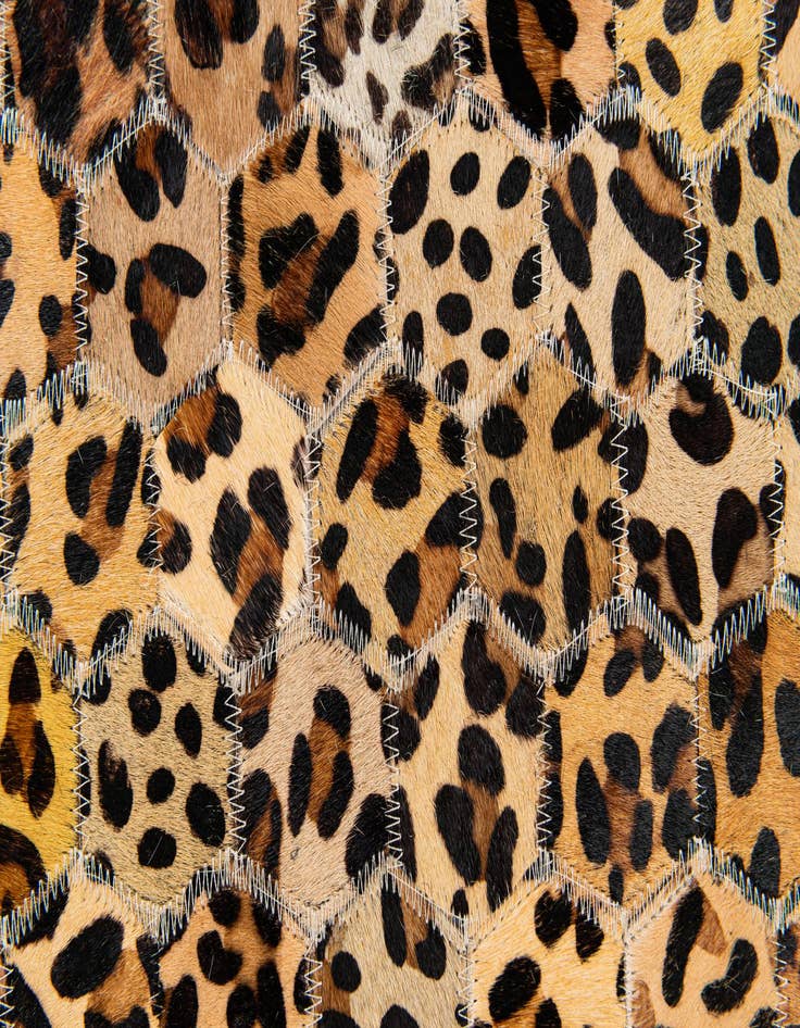 Detail image of  5' x 8' Cowhide Stocks Rug