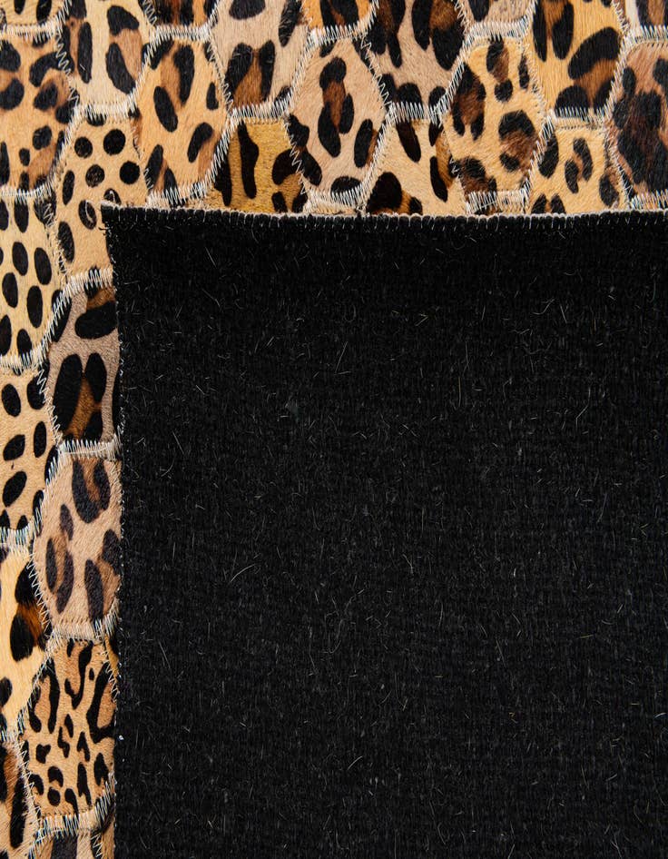 Detail image of  5' x 8' Cowhide Stocks Rug