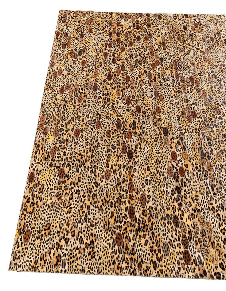 Detail image of  5' x 7' 11 Cowhide Stocks Rug