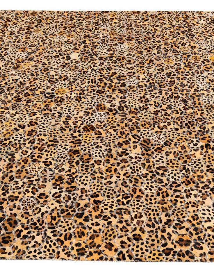 Detail image of  5' x 7' 11 Cowhide Stocks Rug