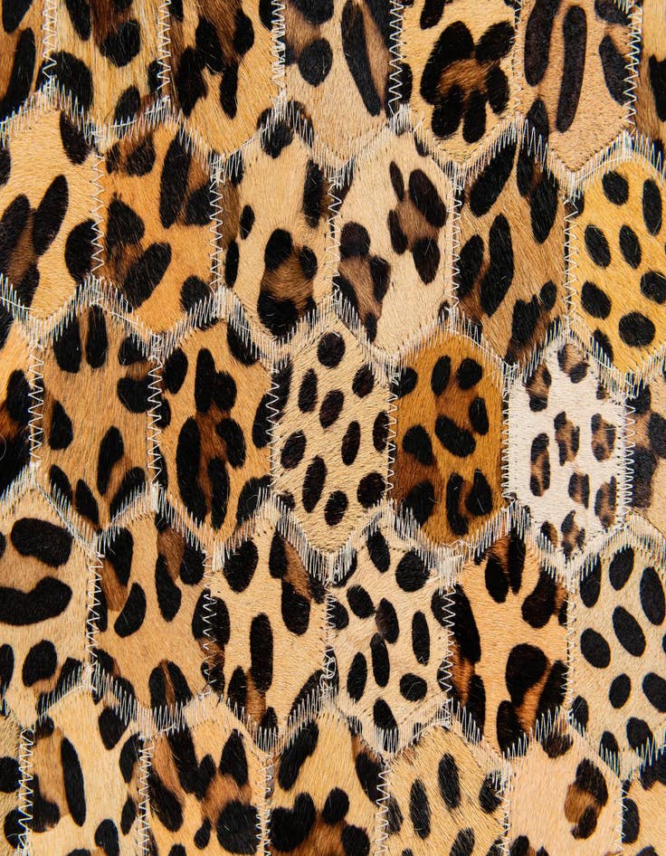 Detail image of  5' x 7' 11 Cowhide Stocks Rug