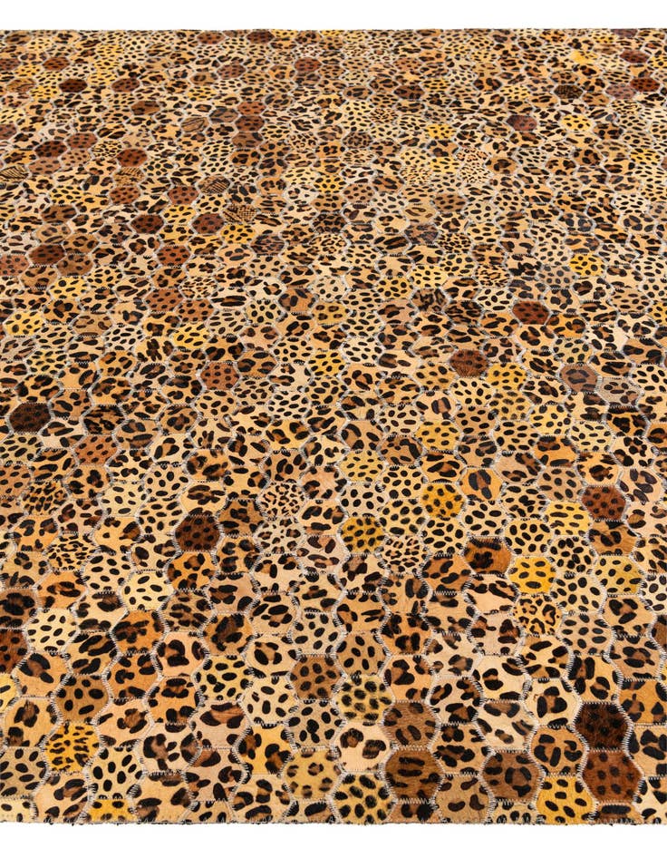 Detail image of  5' 1 x 8' Cowhide Stocks Rug
