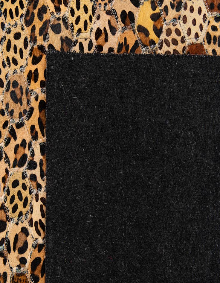 Detail image of  4' 11 x 7' 11 Cowhide Stocks Rug