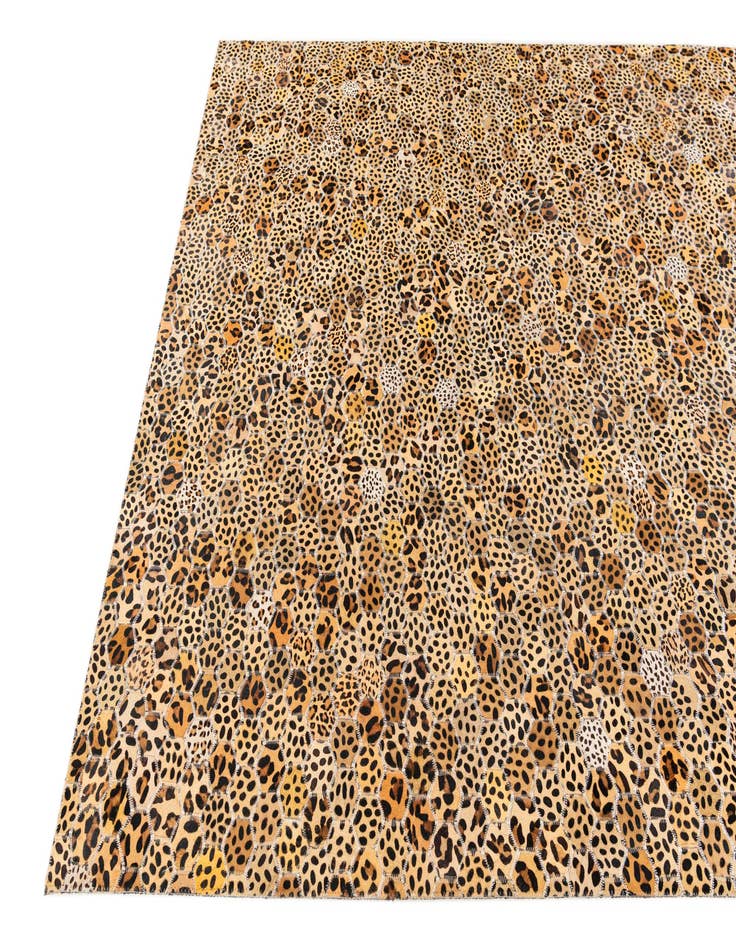 Detail image of  5' x 8' Cowhide Stocks Rug