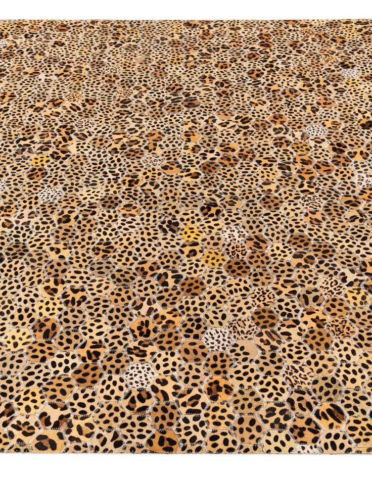 Detail image of  5' x 8' Cowhide Stocks Rug