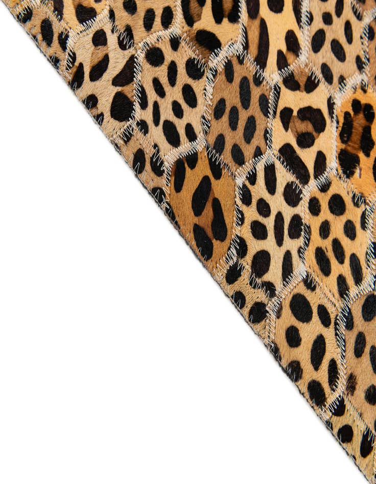 Detail image of  5' x 8' Cowhide Stocks Rug