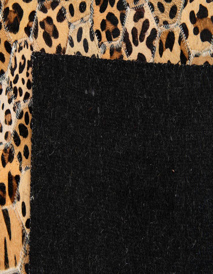 Detail image of  5' x 8' Cowhide Stocks Rug