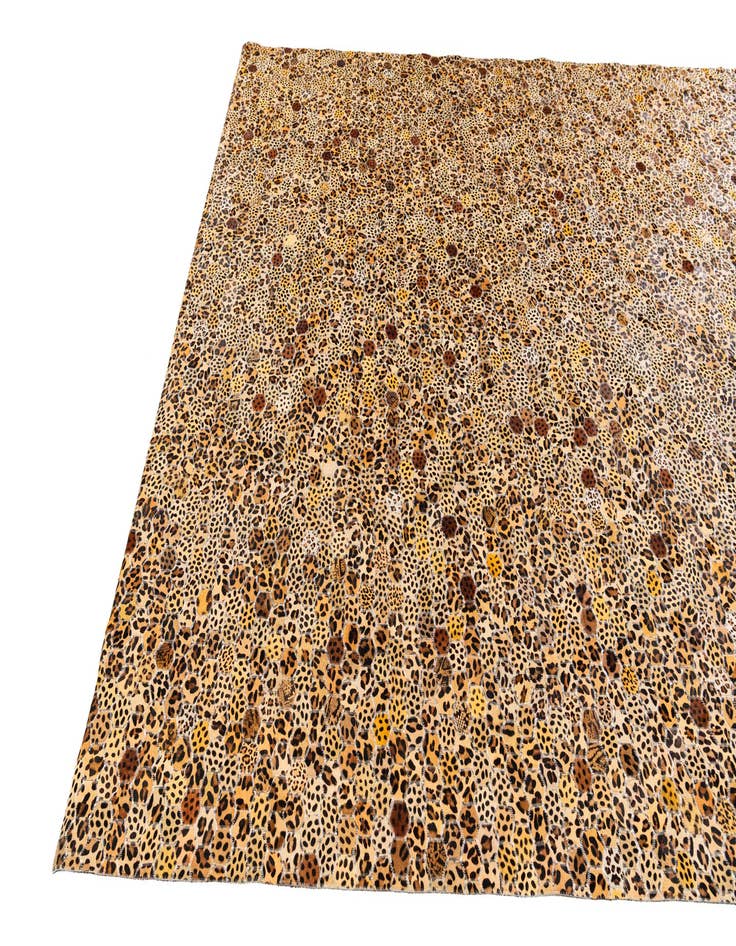 Detail image of  7' 11 x 9' 11 Cowhide Stocks Rug