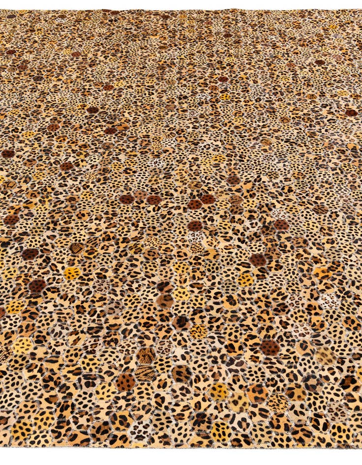 Detail image of  7' 11 x 9' 11 Cowhide Stocks Rug