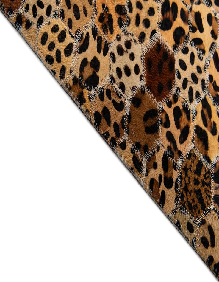 Detail image of  7' 11 x 9' 11 Cowhide Stocks Rug