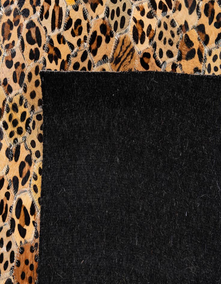 Detail image of  7' 11 x 9' 11 Cowhide Stocks Rug