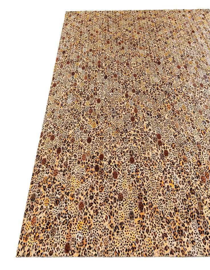 Detail image of  7' 11 x 10' 1 Cowhide Stocks Rug