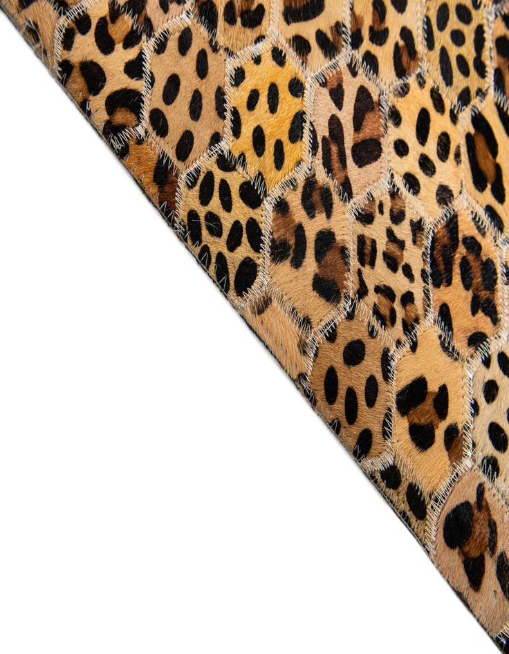 Detail image of  7' 11 x 10' 1 Cowhide Stocks Rug