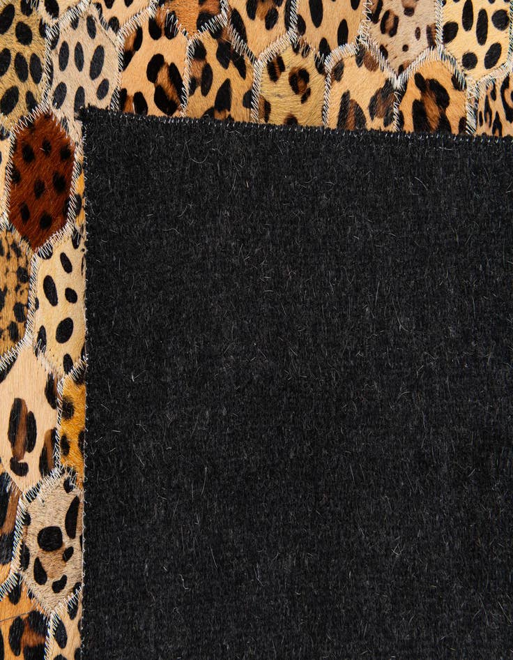 Detail image of  7' 11 x 10' 1 Cowhide Stocks Rug