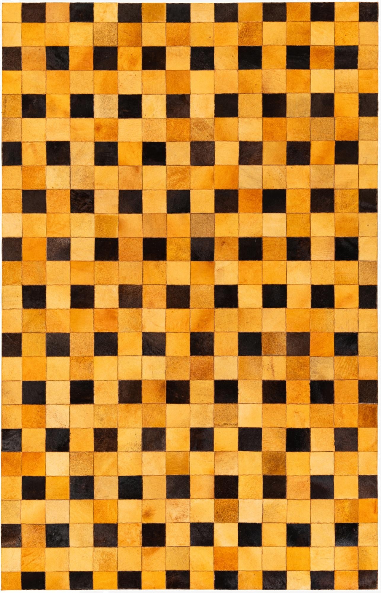  5' 1 x 8' Cowhide Stocks Rug