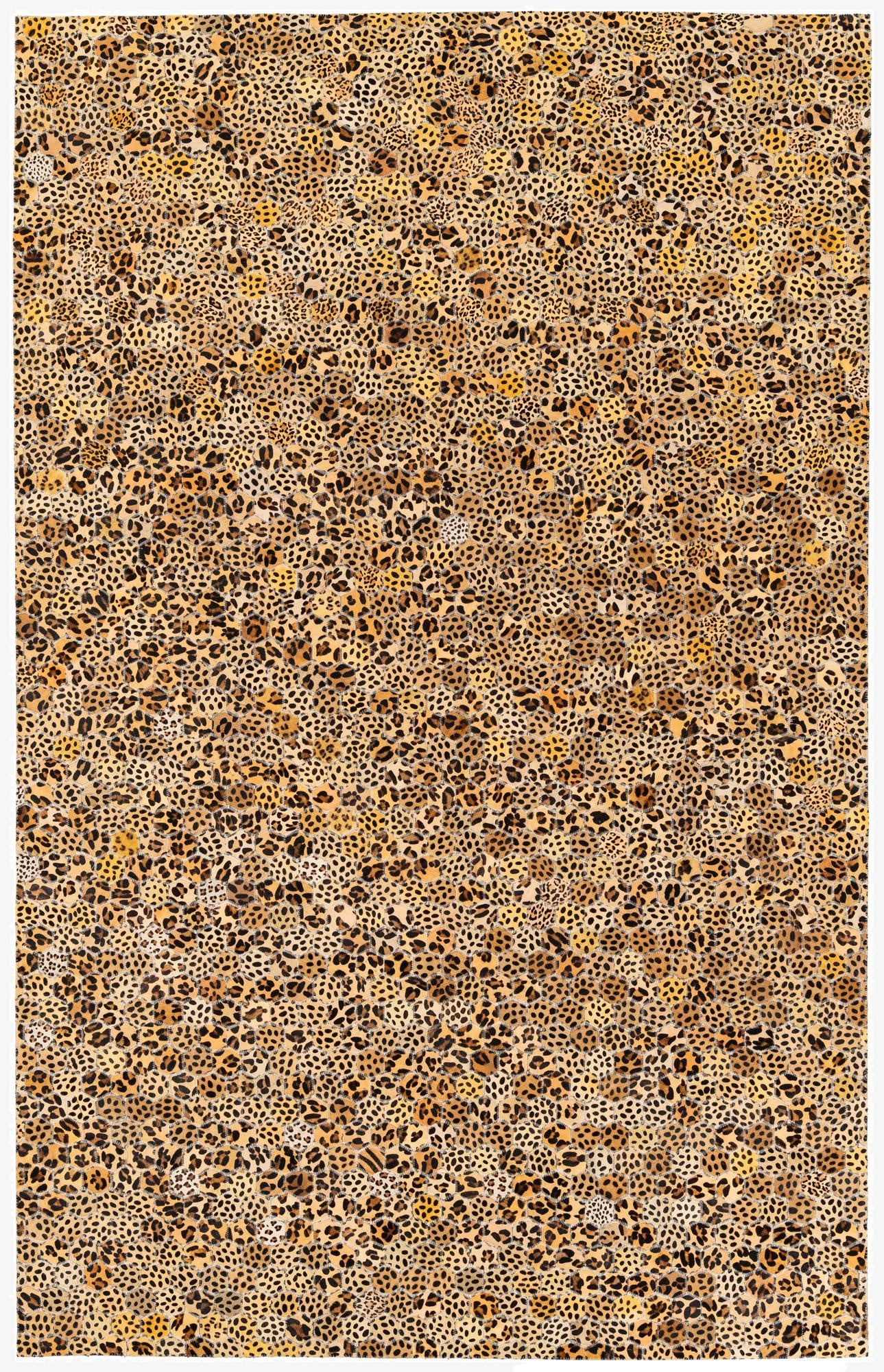  5' x 7' 11 Cowhide Stocks Rug