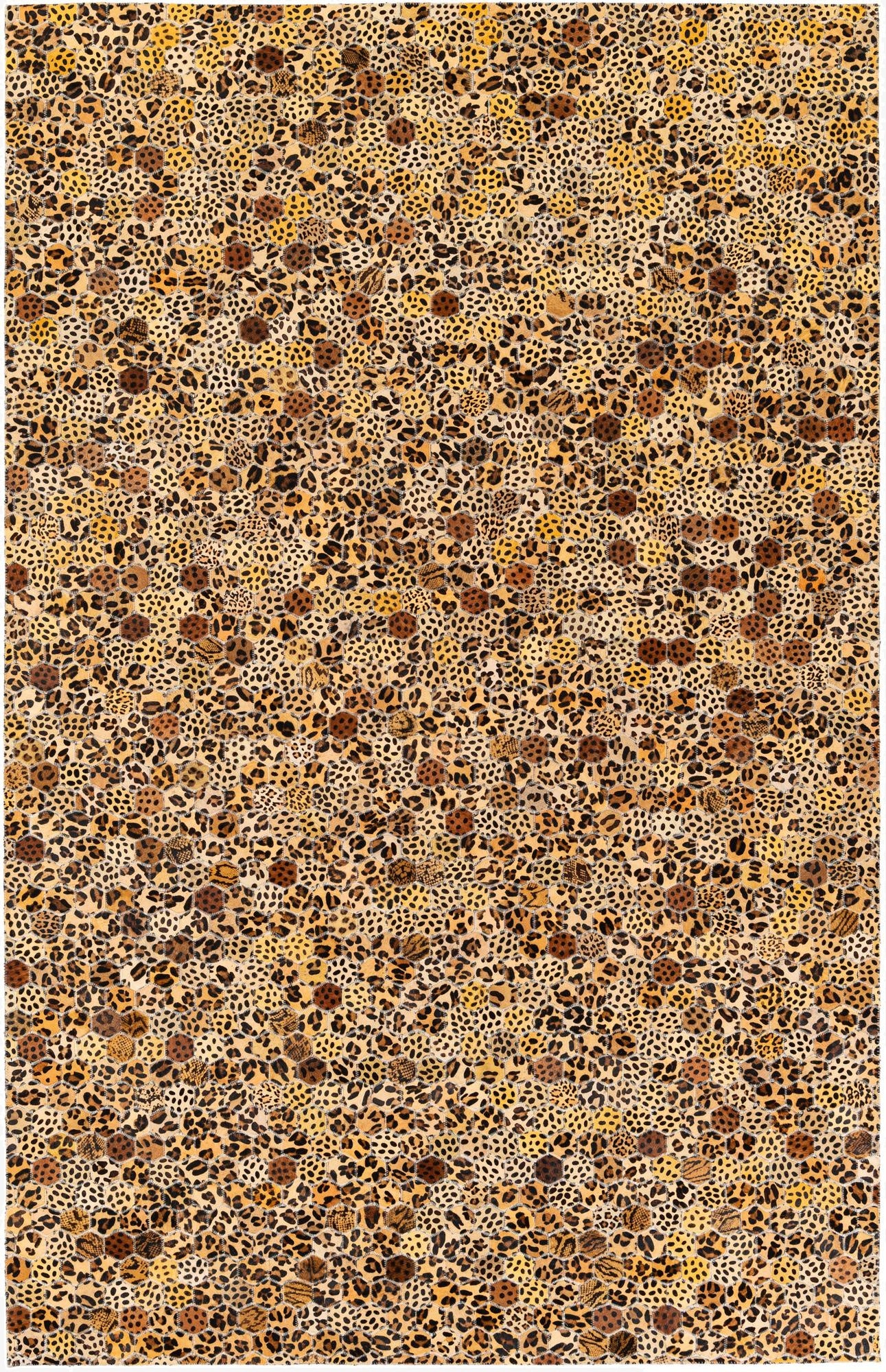  5' x 7' 10 Cowhide Stocks Rug