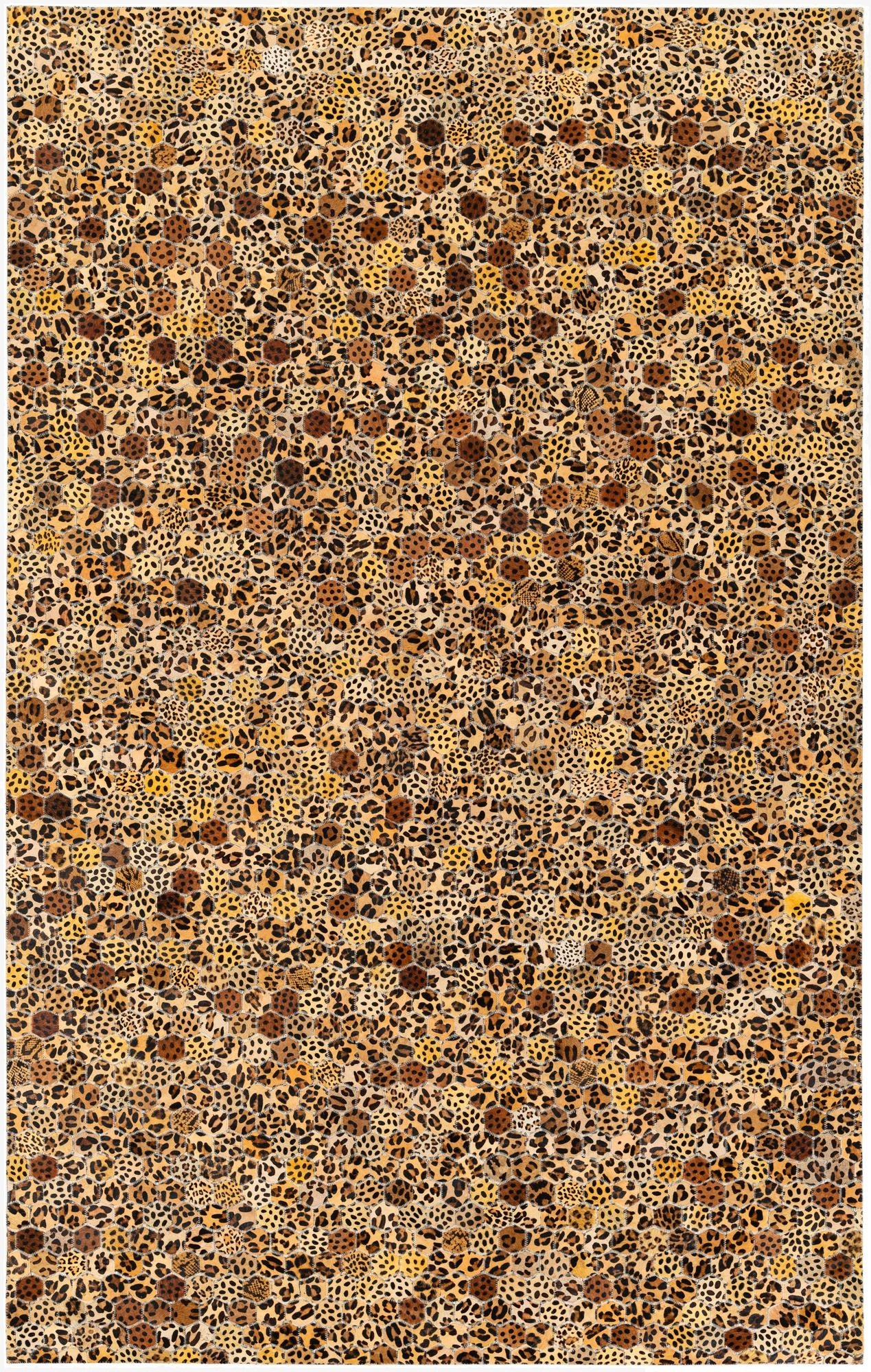  5' 1 x 8' Cowhide Stocks Rug