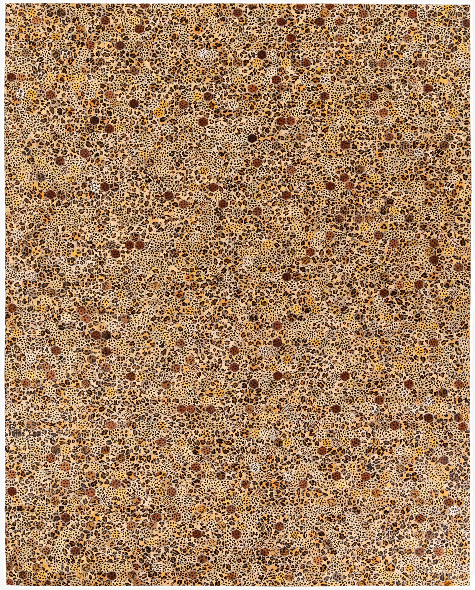  7' 11 x 10' 1 Cowhide Stocks Rug