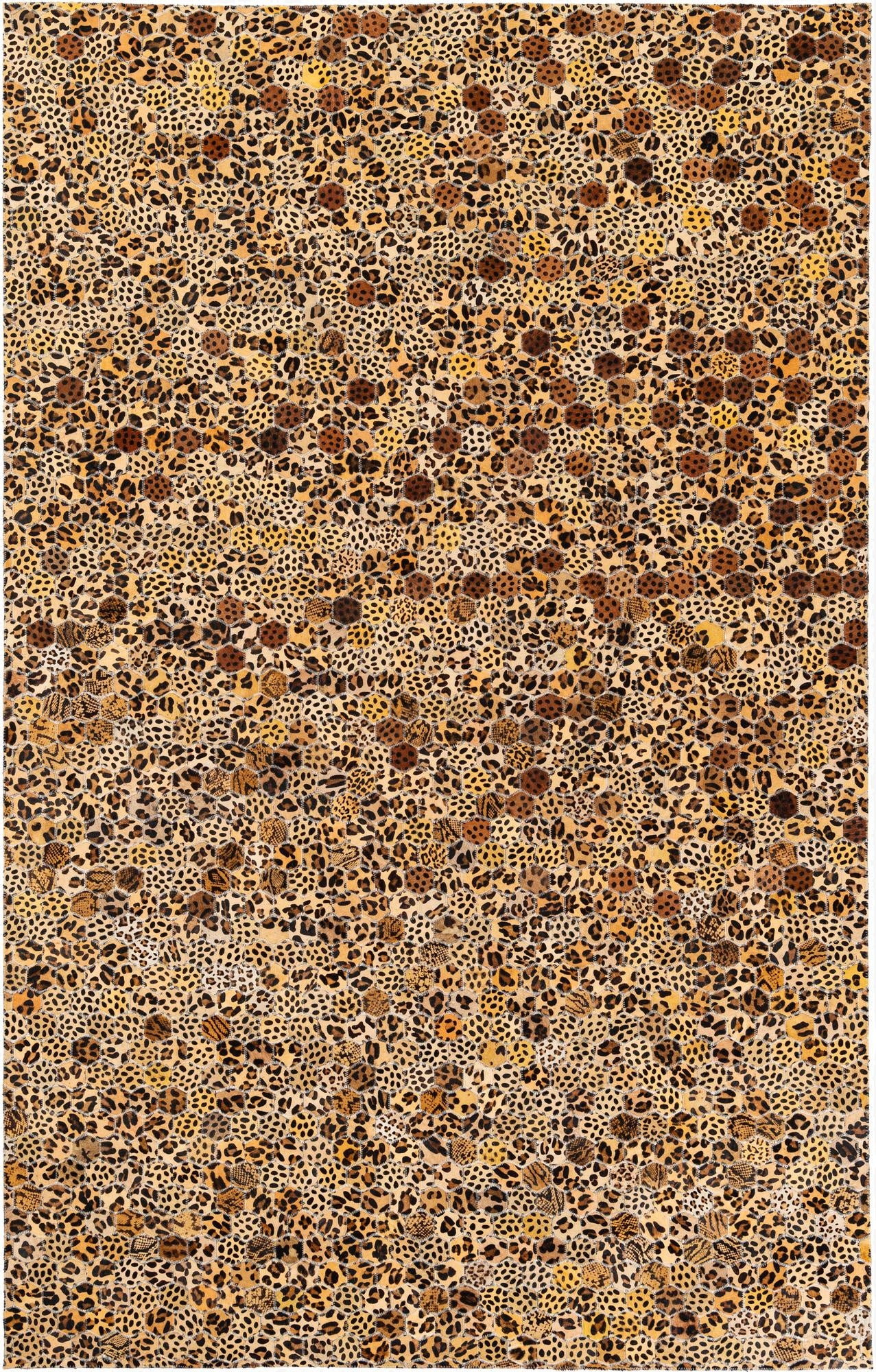  5' x 7' 11 Cowhide Stocks Rug