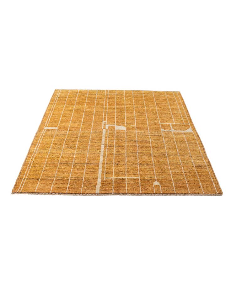 Detail image of  5' 9 x 7' 9  Hand Knotted Darya Wool Rug