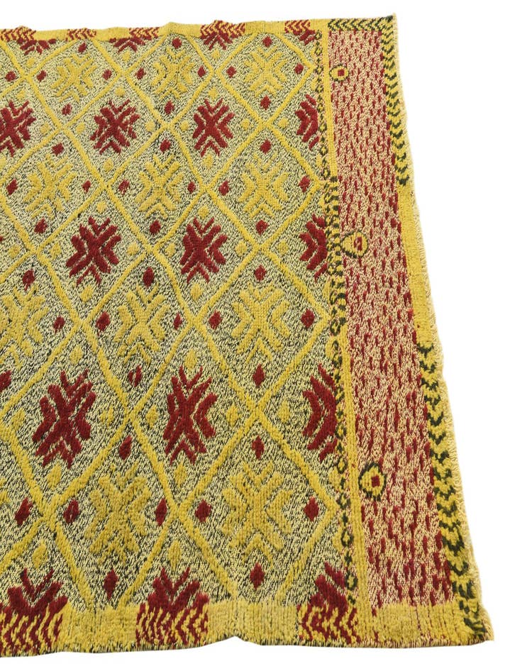 Detail image of  4' 10 x 7'  Hand Knotted Darya Wool Rug