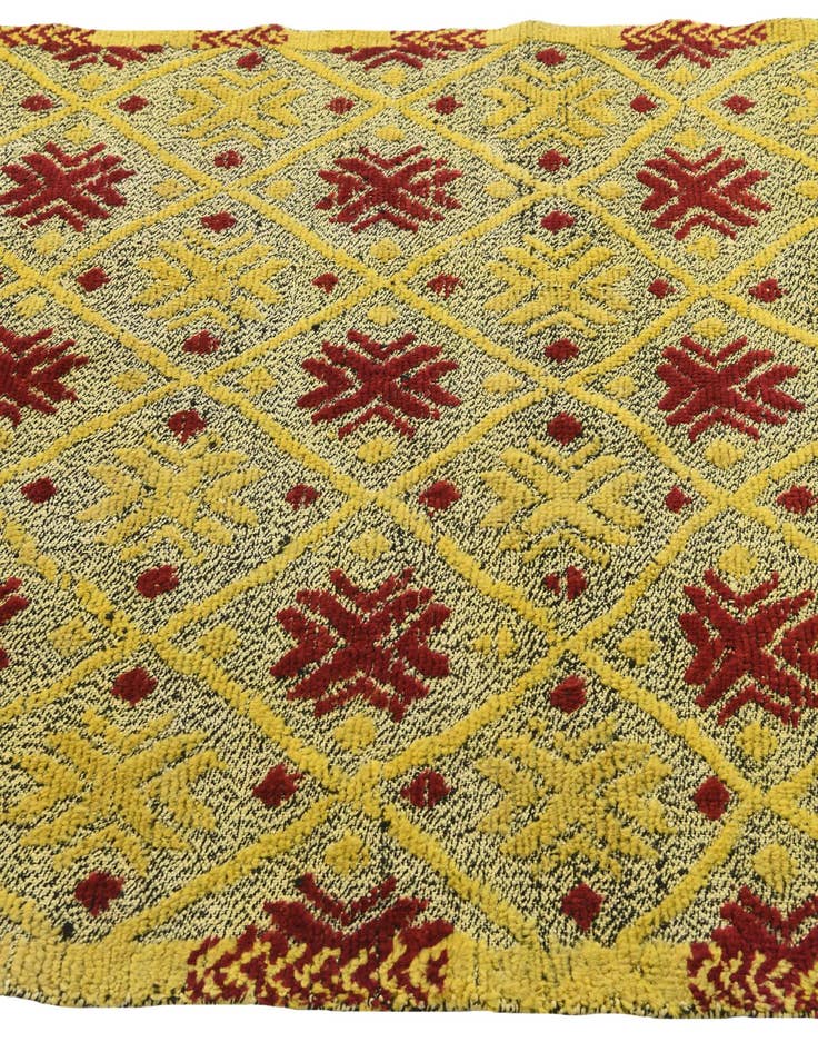 Detail image of  4' 10 x 7'  Hand Knotted Darya Wool Rug