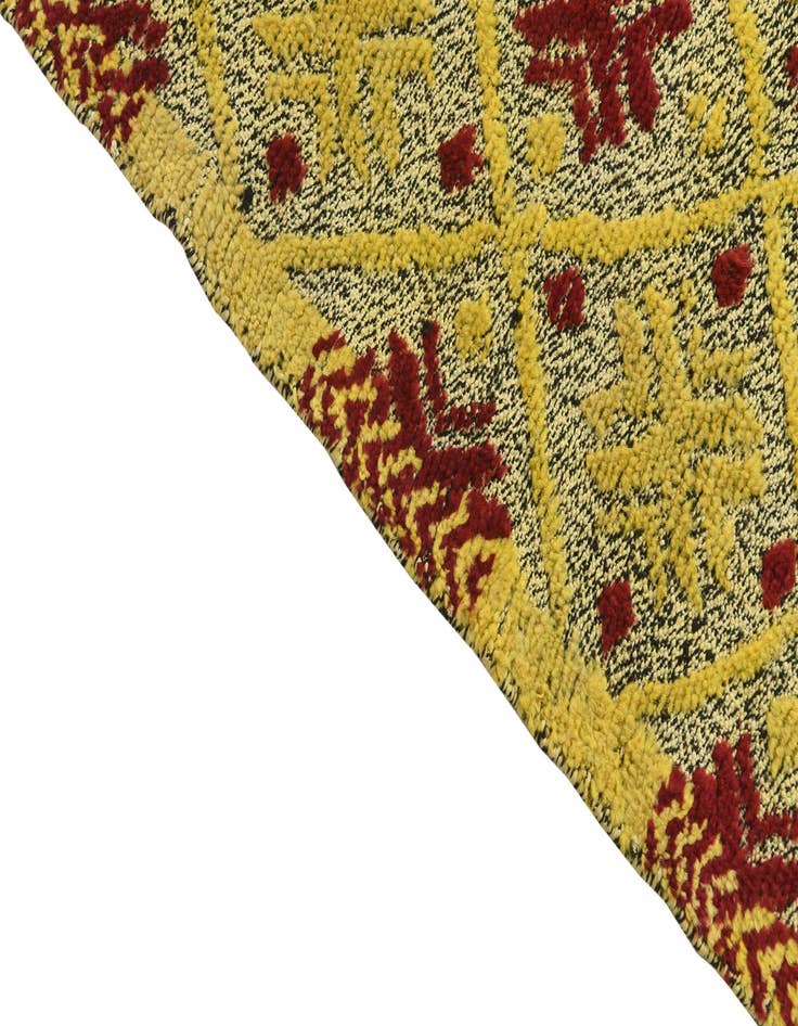 Detail image of  4' 10 x 7'  Hand Knotted Darya Wool Rug