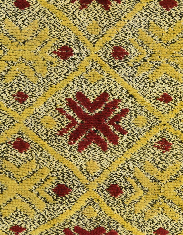 Detail image of  4' 10 x 7'  Hand Knotted Darya Wool Rug
