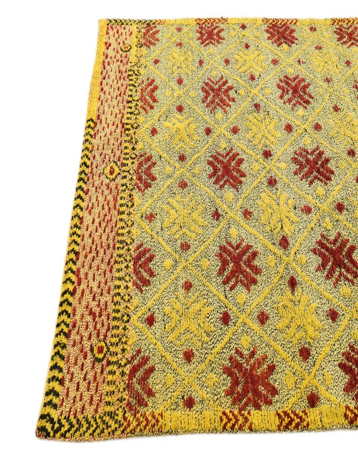 Detail image of  5' 6 x 8'  Hand Knotted Darya Wool Rug