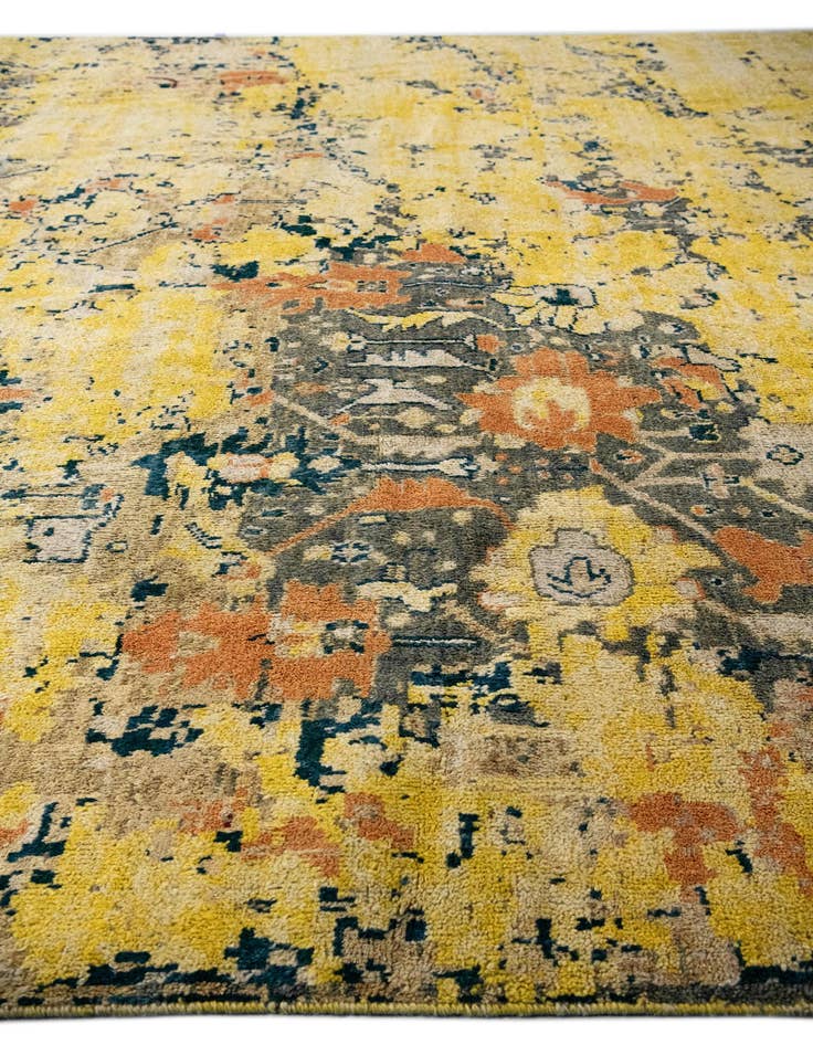 Detail image of  12' 7 x 15' 4  Hand Knotted Darya Wool Rug