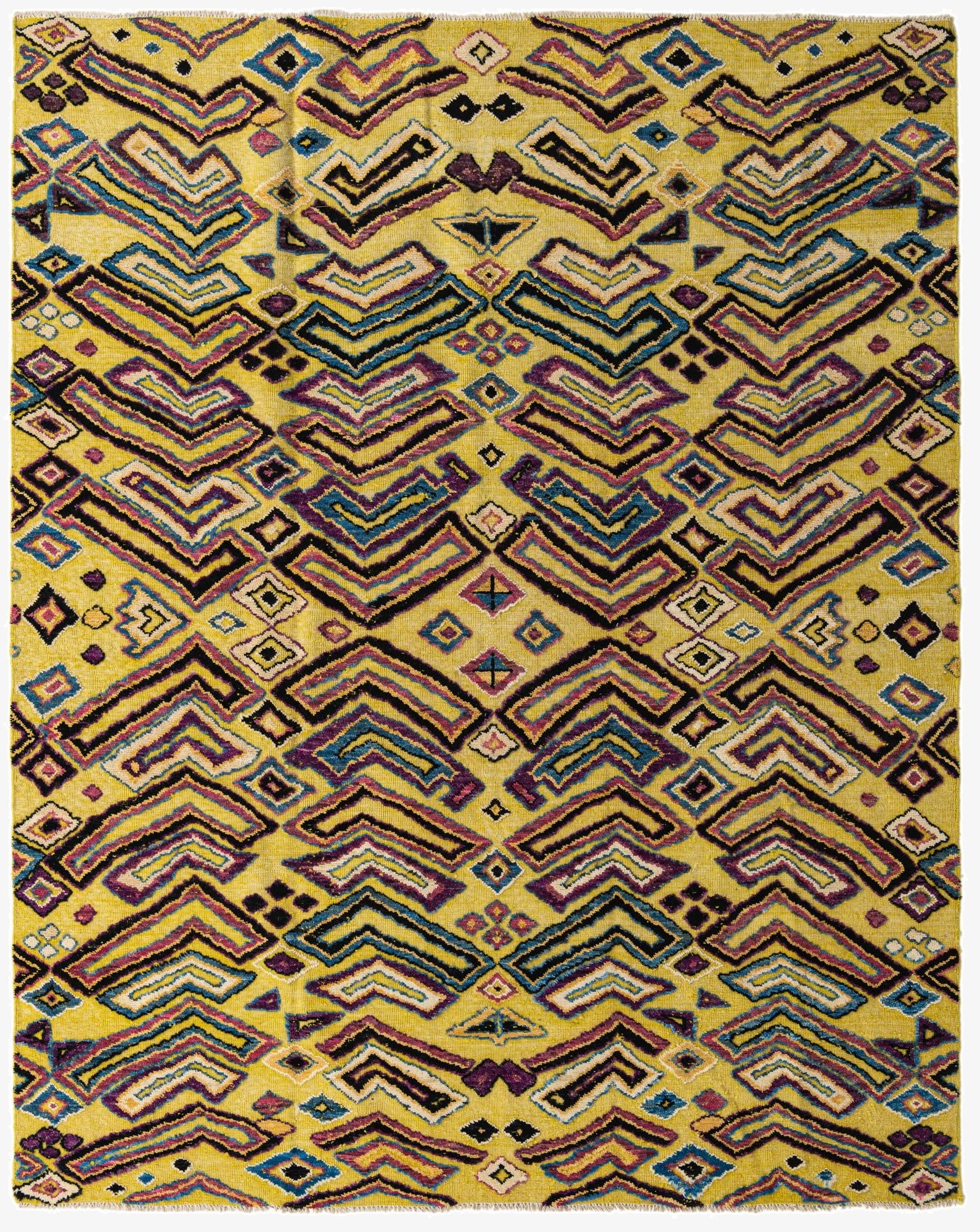  8' 1 x 10' 2  Hand Knotted Darya Wool Rug