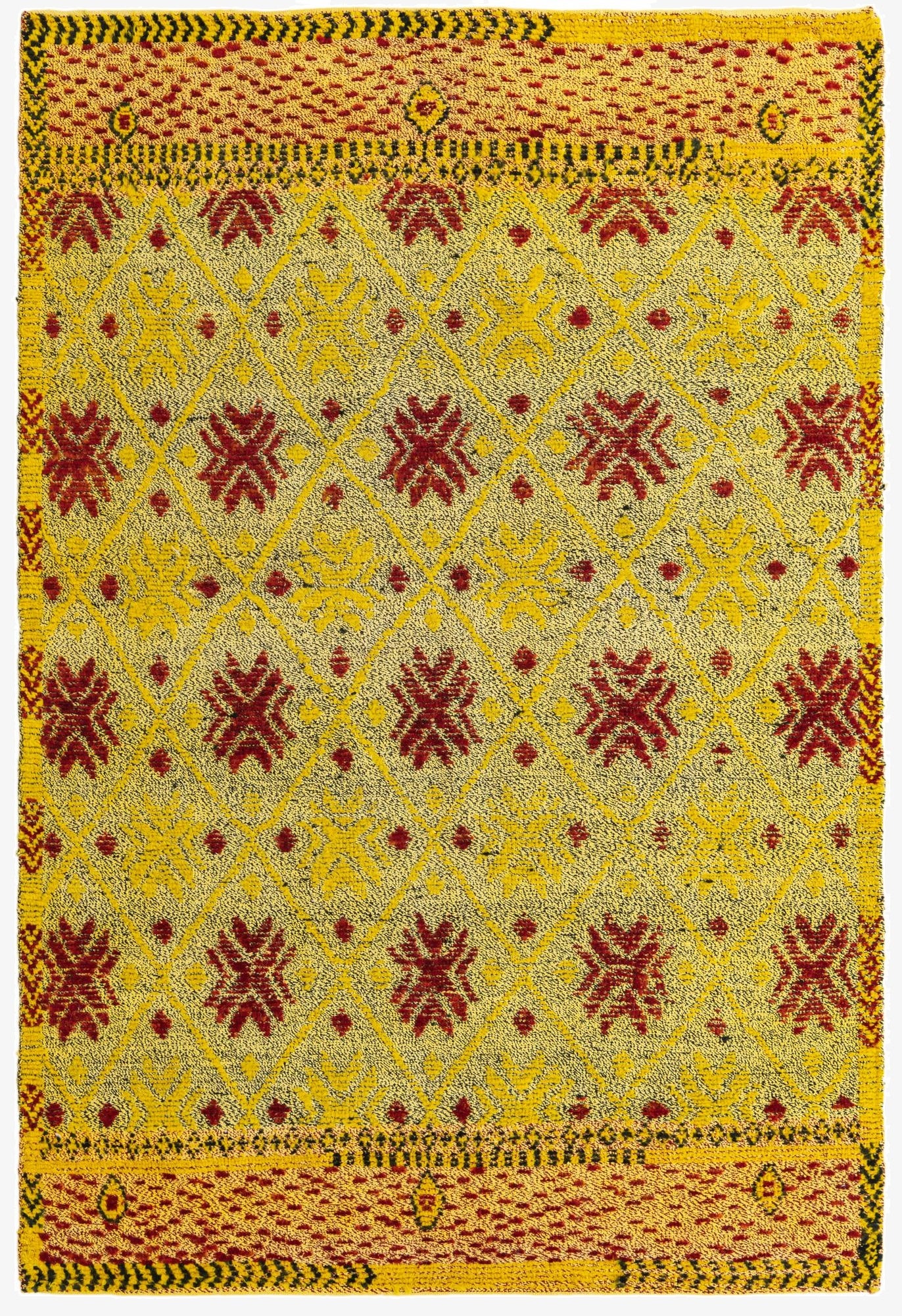  5' 6 x 8'  Hand Knotted Darya Wool Rug