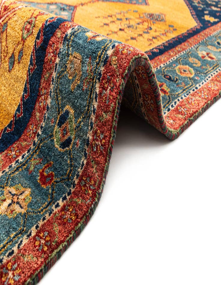 Detail image of  4' 8 x 6' 11 Gabbeh Rug