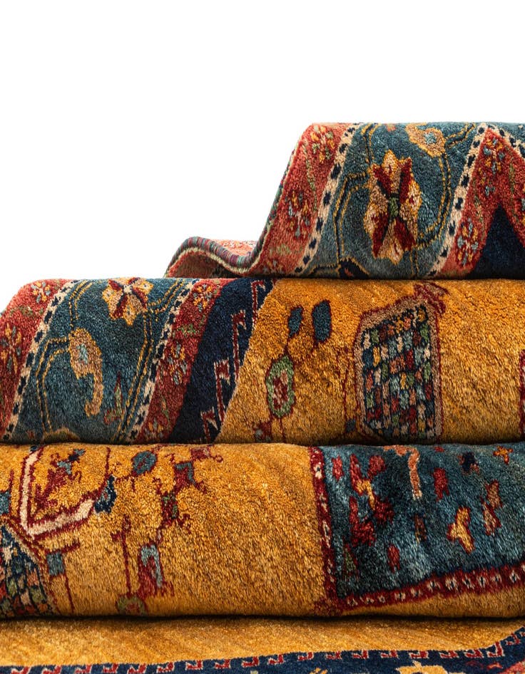 Detail image of  4' 8 x 6' 11 Gabbeh Rug