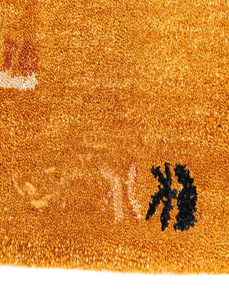 Detail image of  2' 1 x 3' Gabbeh Wool Rug