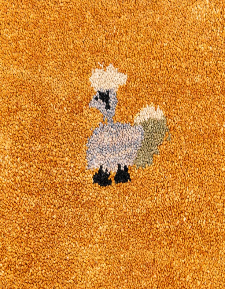 Detail image of  2' 1 x 3' Gabbeh Wool Rug