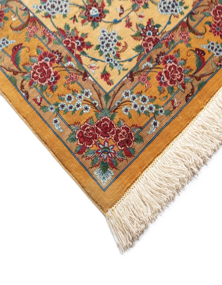 Detail image of  2' 7 x 4' 3 Ghom Silk Rug